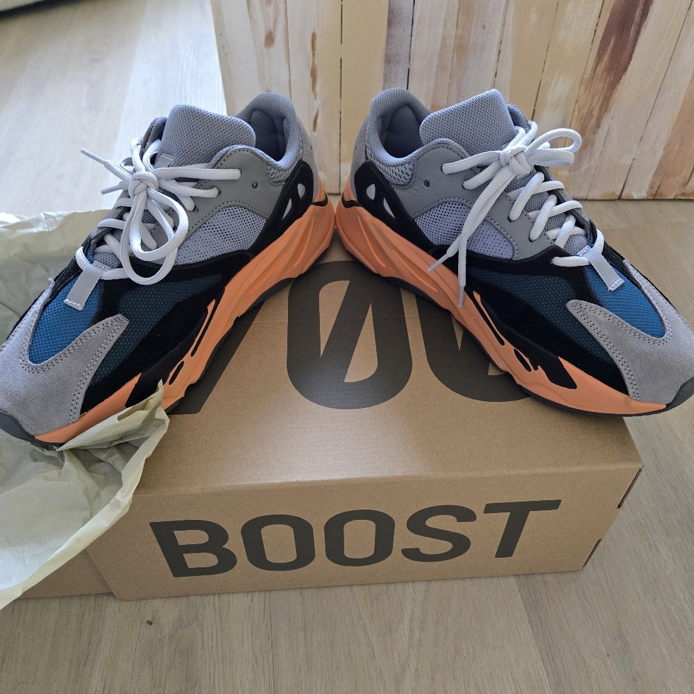 Brand new Yeezy 700 washed orange us size 9.5
